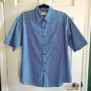Vintage 90s Men's Novelty Cobalt Collared